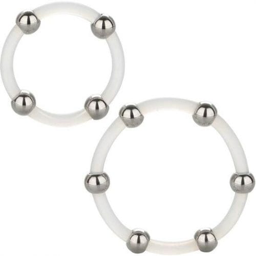 img_89144_9185b61a62717ca8af6c12af521710dc_1.jpg CALEXOTICS - KIT DE 2 UDS ANILLO DE SILICONA CON CUENTAS DE ACERO
