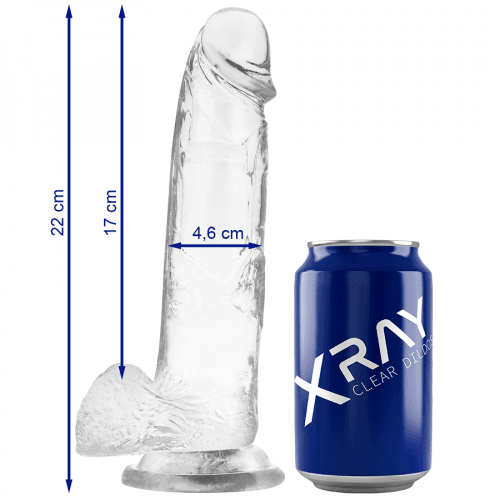 img_89691_cec4626b54a7a34e00f46f4d2463bc60_1.png X RAY - CLEAR DILDO REALISTA TRANSPARENTE 22 CM -O- 4.6 CM