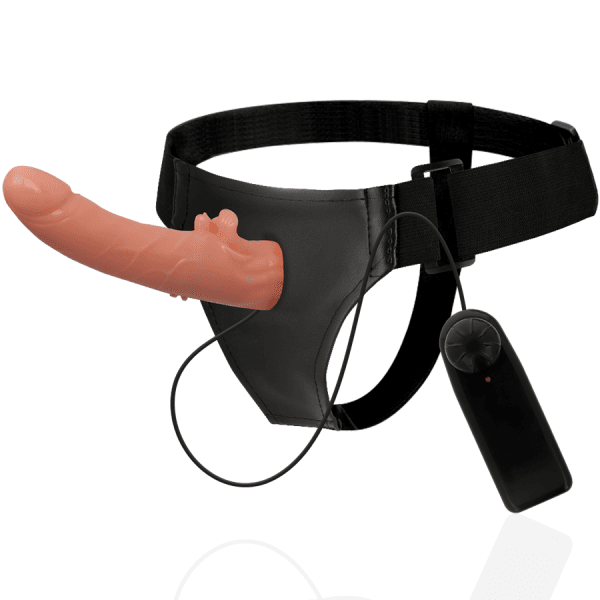 HARNESS ATTRACTION - ARNÉS  VIBRADOR HECTOR 20 CM -O- 3.5 CM