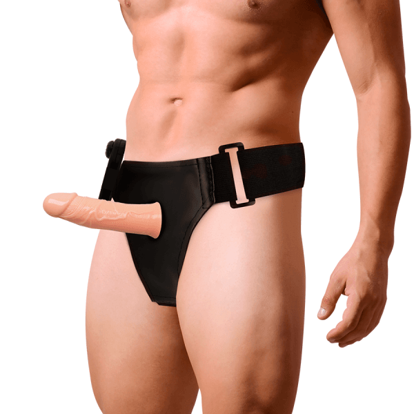 img_89993_80b5d3023a79d97d1f12b29f81c6d504_1.png HARNESS ATTRACTION - ARNÉS HUECO GREGORY CON VIBRADOR 16.5 CM -O- 4.3 CM