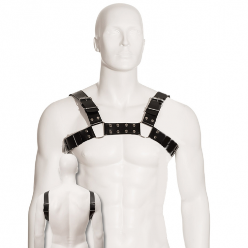 img_90296_953199499b443ede385411be18e11e5d_1.png LEATHER BODY - BLACK BULL DOG HARNESS
