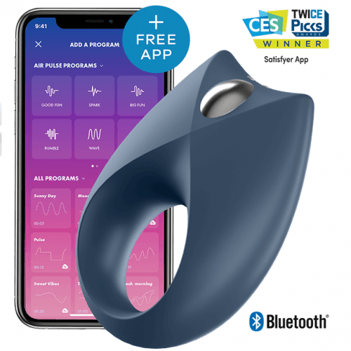 img_90849_dbc3849f367f28dce04094dd866e5bd6_1.png SATISFYER - POWERFUL ROYAL ONE ANILLO VIBRADOR APP