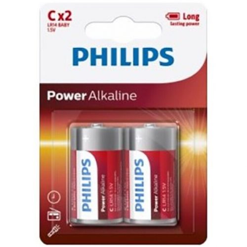 img_92364_371ff17ea86fb2fb1fb5227a94202725_1.jpg PHILIPS - POWER ALKALINE PILA C LR14 BLISTER*2