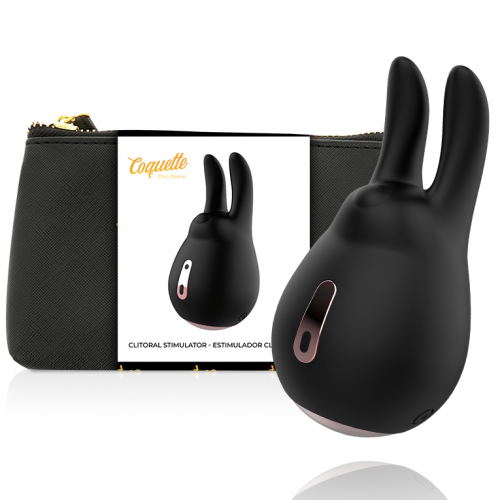 img_92613_7bf673af656ed192c8c31e717e6028b7_1.png COQUETTE CHIC DESIRE - ESTIMULADOR CLÍTORIS NEGRO / GOLD CONEJO