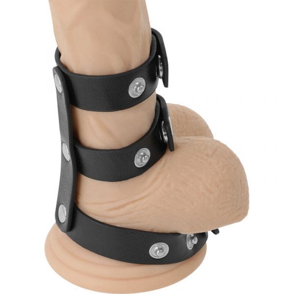img_93895_1d1dde05f286c1cdf026963c7fde7572_1.jpg DARKNESS - ANILLO DOBLE PENE Y TESTÍCULOS AJUSTABLE LEATHER