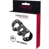 img_93896_7c1352bf555cb8c910170cf0545dad4b_1.jpg DARKNESS - ANILLO DOBLE PENE Y TESTÍCULOS AJUSTABLE LEATHER