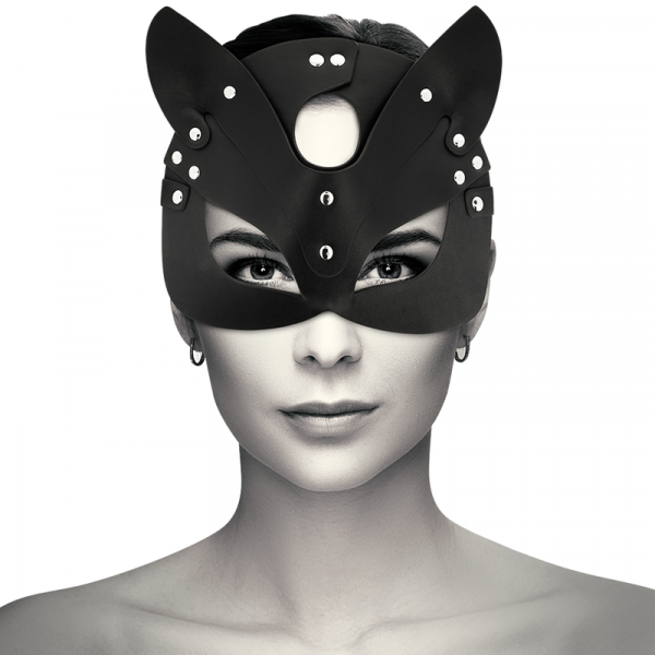 COQUETTE CHIC DESIRE - VEGAN LEATHER MASK WITH BUNNY EARS