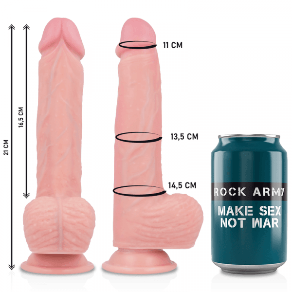 img_98311_3559fcdbb605c94a8997601948b8a259_1.png ROCKARMY - ARNÉS + LIQUID SILICONE DILDO PREMIUM SPITFIRE 21 CM -O- 4.62 CM