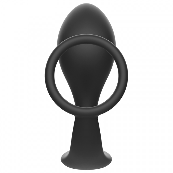 ADDICTED TOYS - PLUG ANAL CON ANILLO SILICONA NEGRO